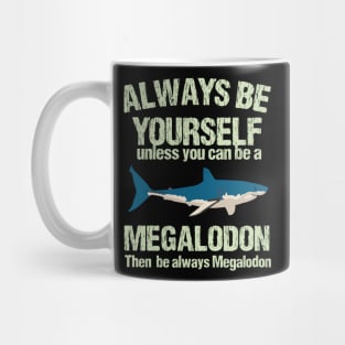 Marine Biologist Biology Megalodon Fathers Day Gift Funny Retro Vintage Mug